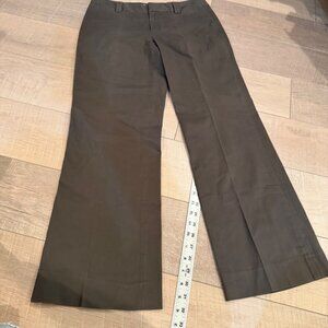 BANANA REPUBLIC WOMENS BROWN SIZE 6 BOOT CUT DRESS PANTS LOGAN FIT